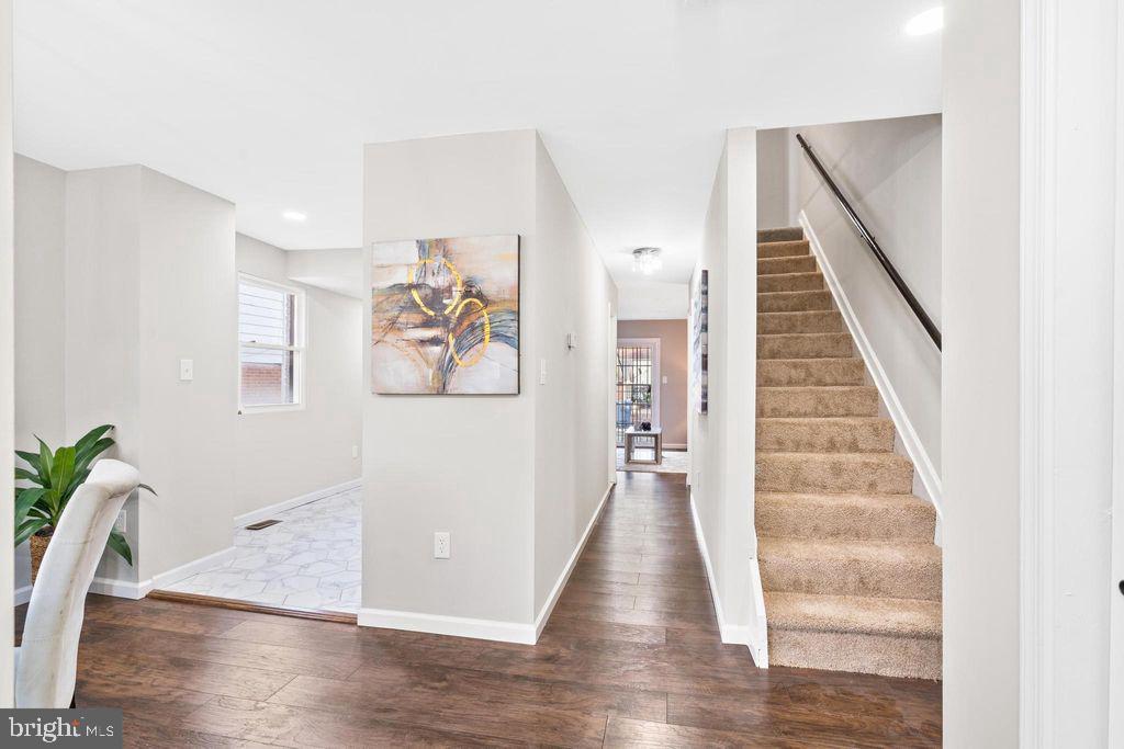 424 53rd Street Southeast Washington, DC 20019 - Photo 4 of 40 a view of entryway with wooden floor