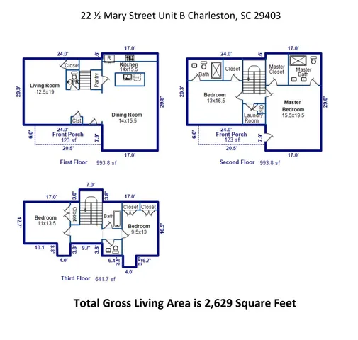 $3,250,000 | 22 1/2 Mary Street, Unit A B C, Charleston, SC 29403