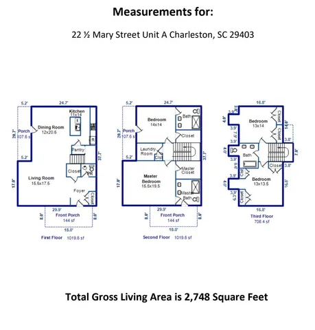 $3,250,000 | 22 1/2 Mary Street, Unit A B C, Charleston, SC 29403