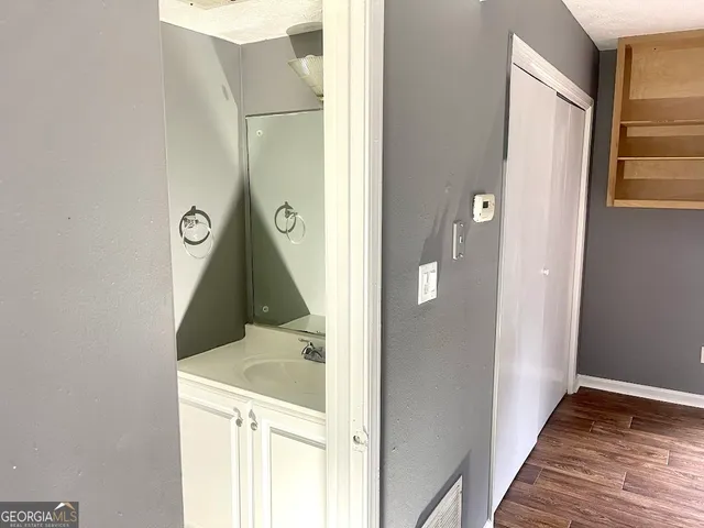 a bathroom with a toilet