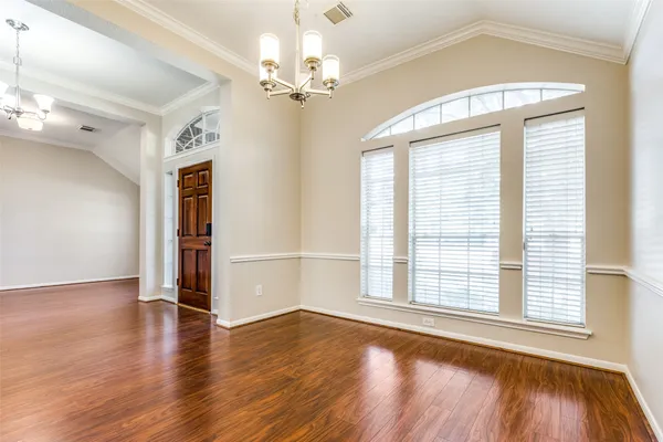 a view of livingroom with hardwood floor and window