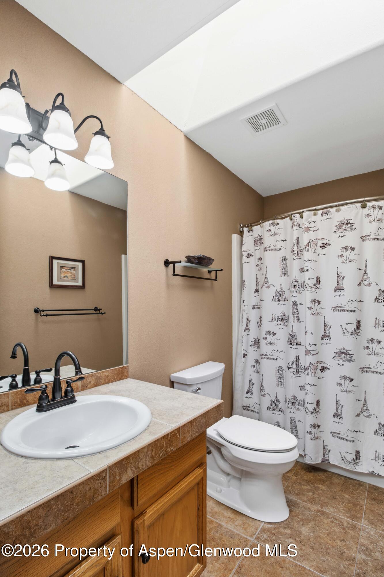 660 Aspen Avenue Rifle, CO 81650 - Photo 17 of 30 a bathroom with a sink a toilet and a mirror