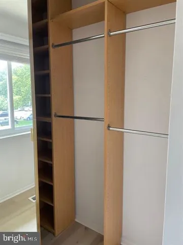 a view of a walk in closet