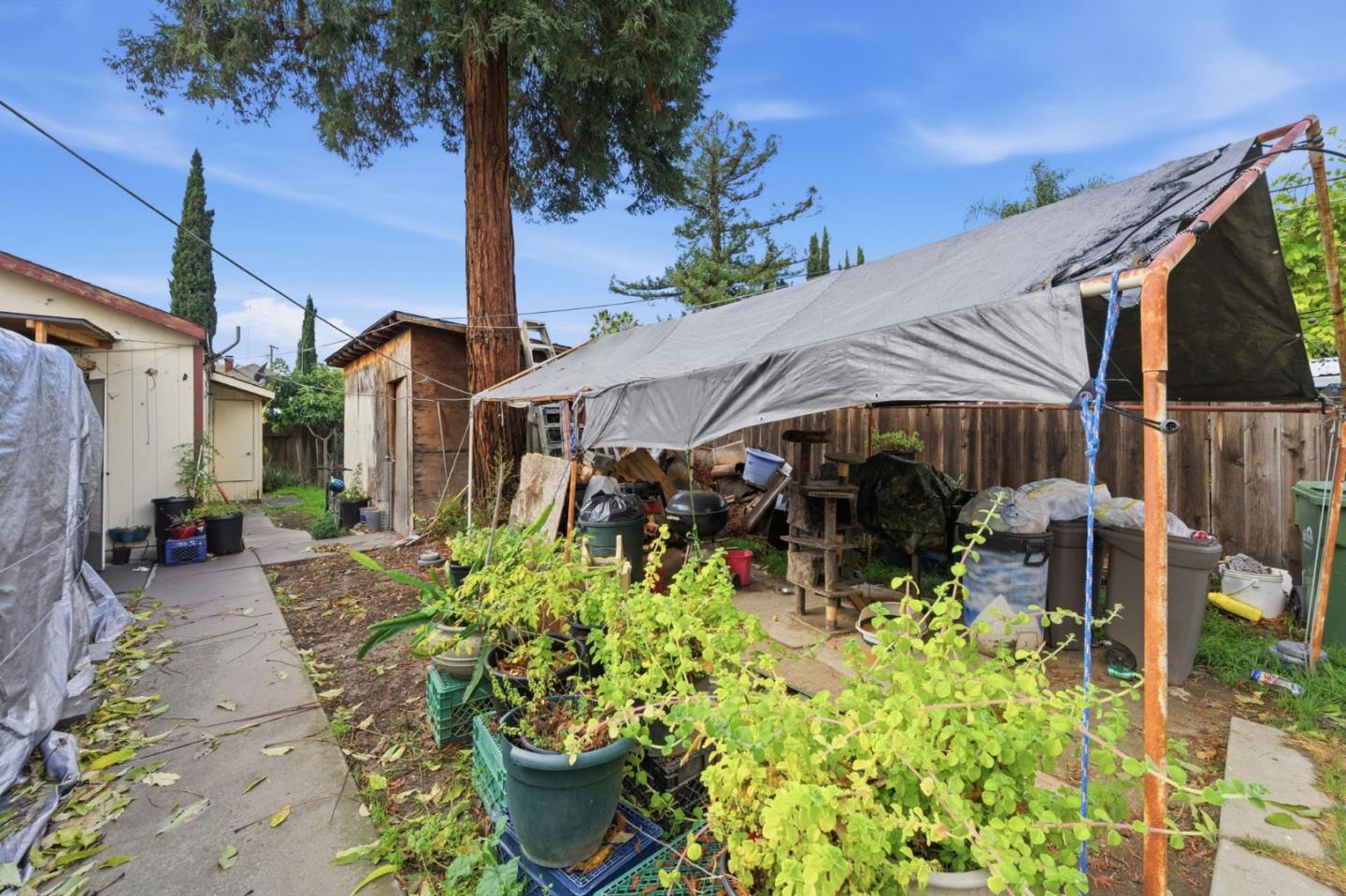 361 North 10th Street San Jose, CA 95112 - Photo 13 of 14 a view of a patio with table and chairs potted plants