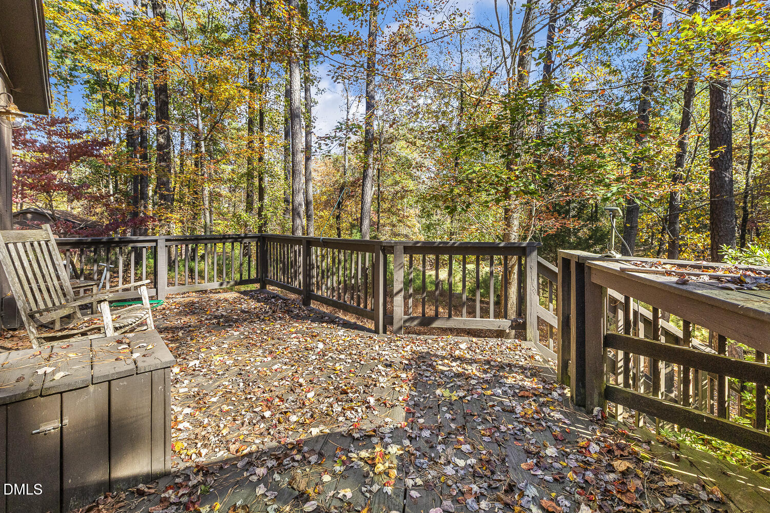 3028 Ethan Lane Raleigh, NC 27613 - Photo 38 of 58 a view of a bench with wooden fence