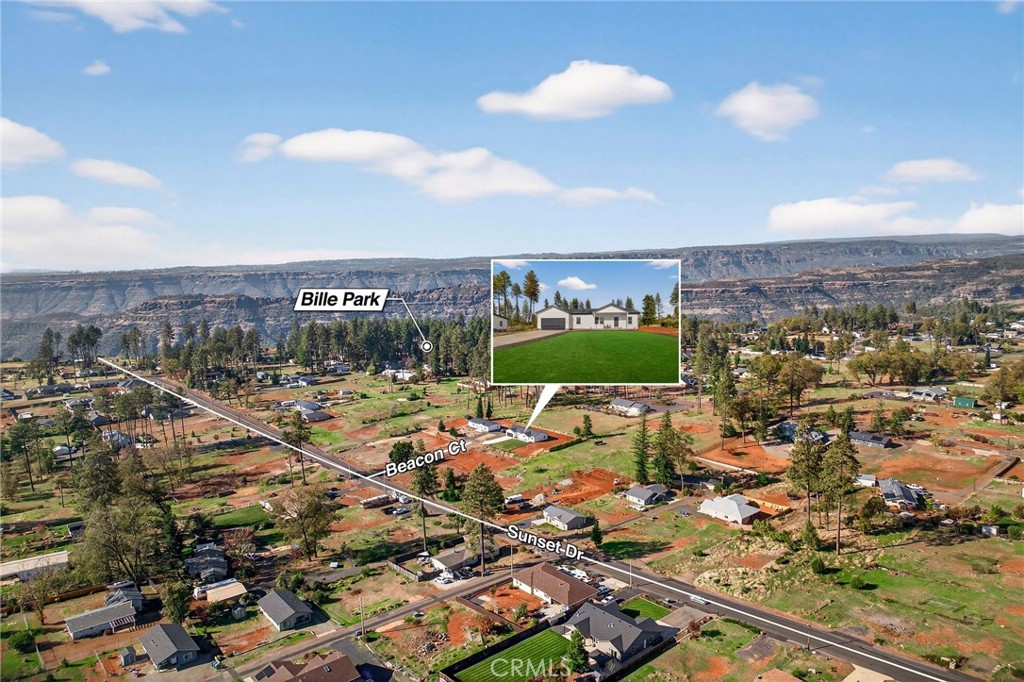 6160 Beacon Court Paradise, CA 95969 - Photo 33 of 34 an aerial view of a house with a ocean view