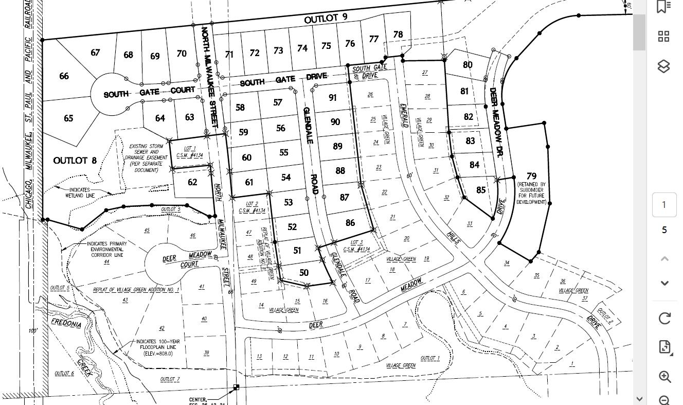 60 North Milwaukee Street Fredonia, WI 53021 - Photo 2 of 6 Freddonia plat