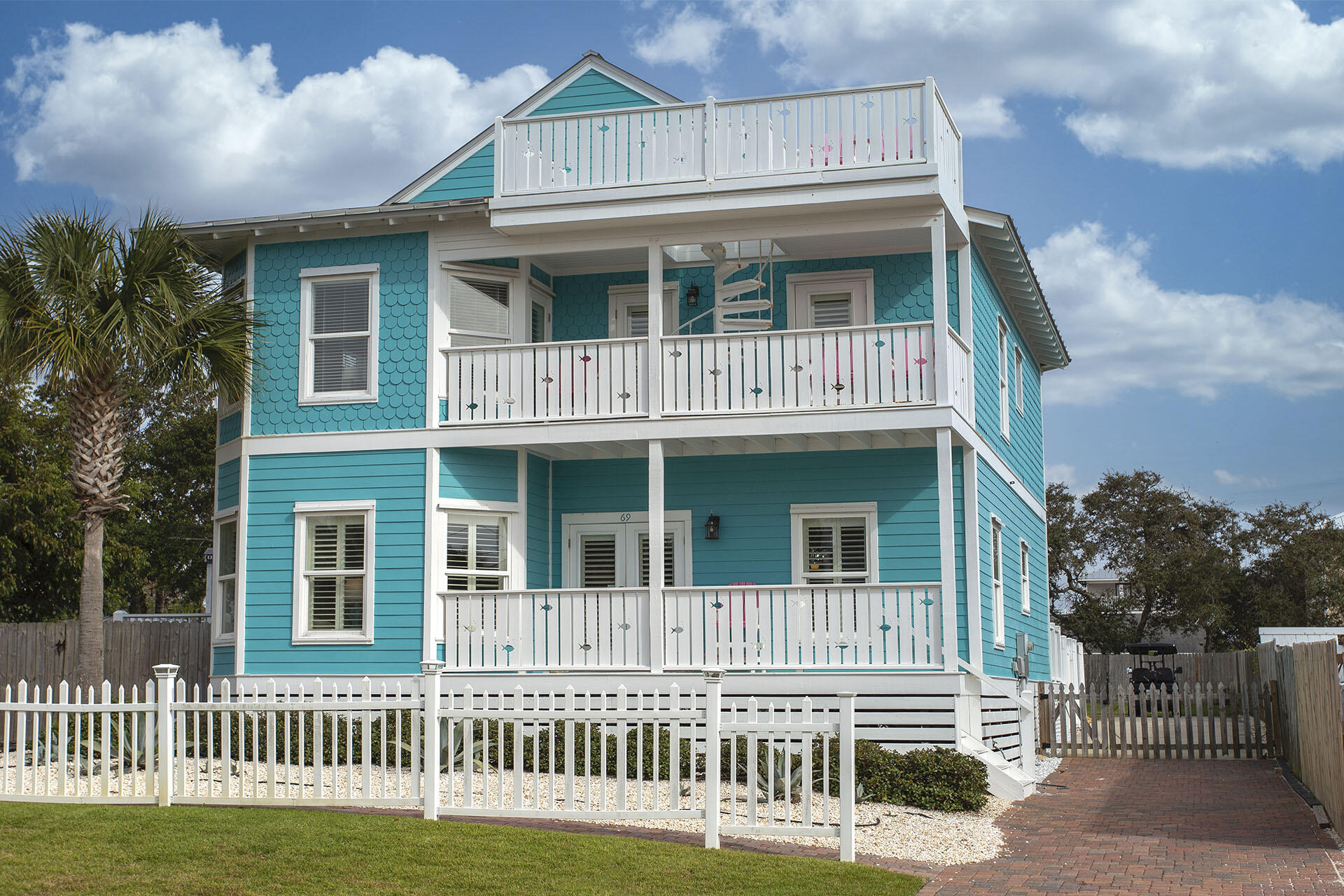 69 Pompano Street Destin, FL 32541 - Photo 3 of 78 21-Agave-Blue-Front-Ext