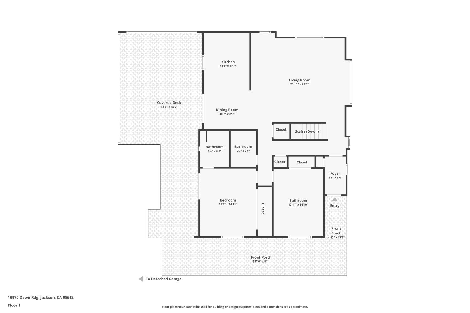 19970 Dawn Ridge Drive Jackson, CA 95642 - Photo 54 of 56 Main Level Floor Plan