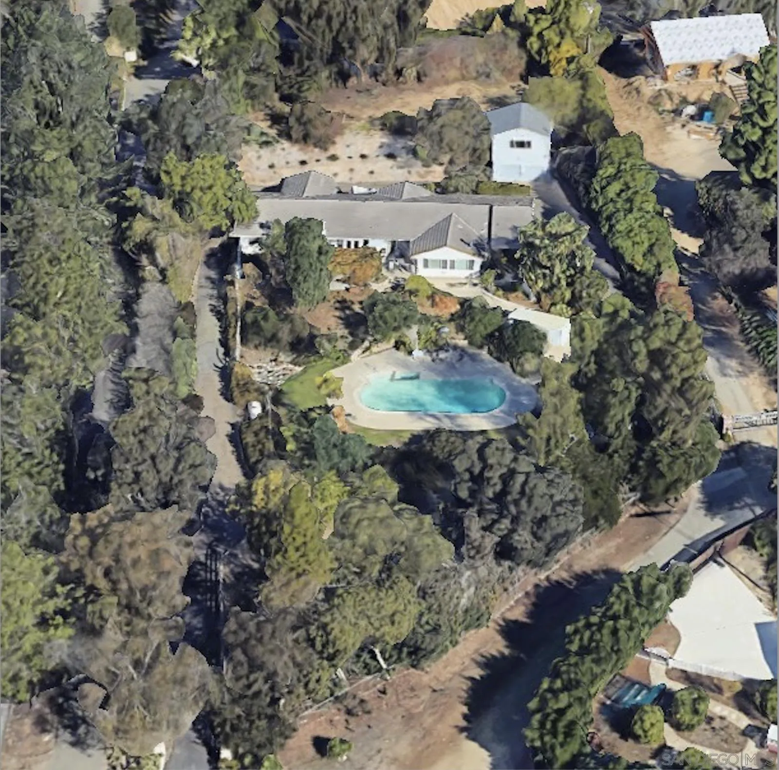a view of outdoor space with a lake view
