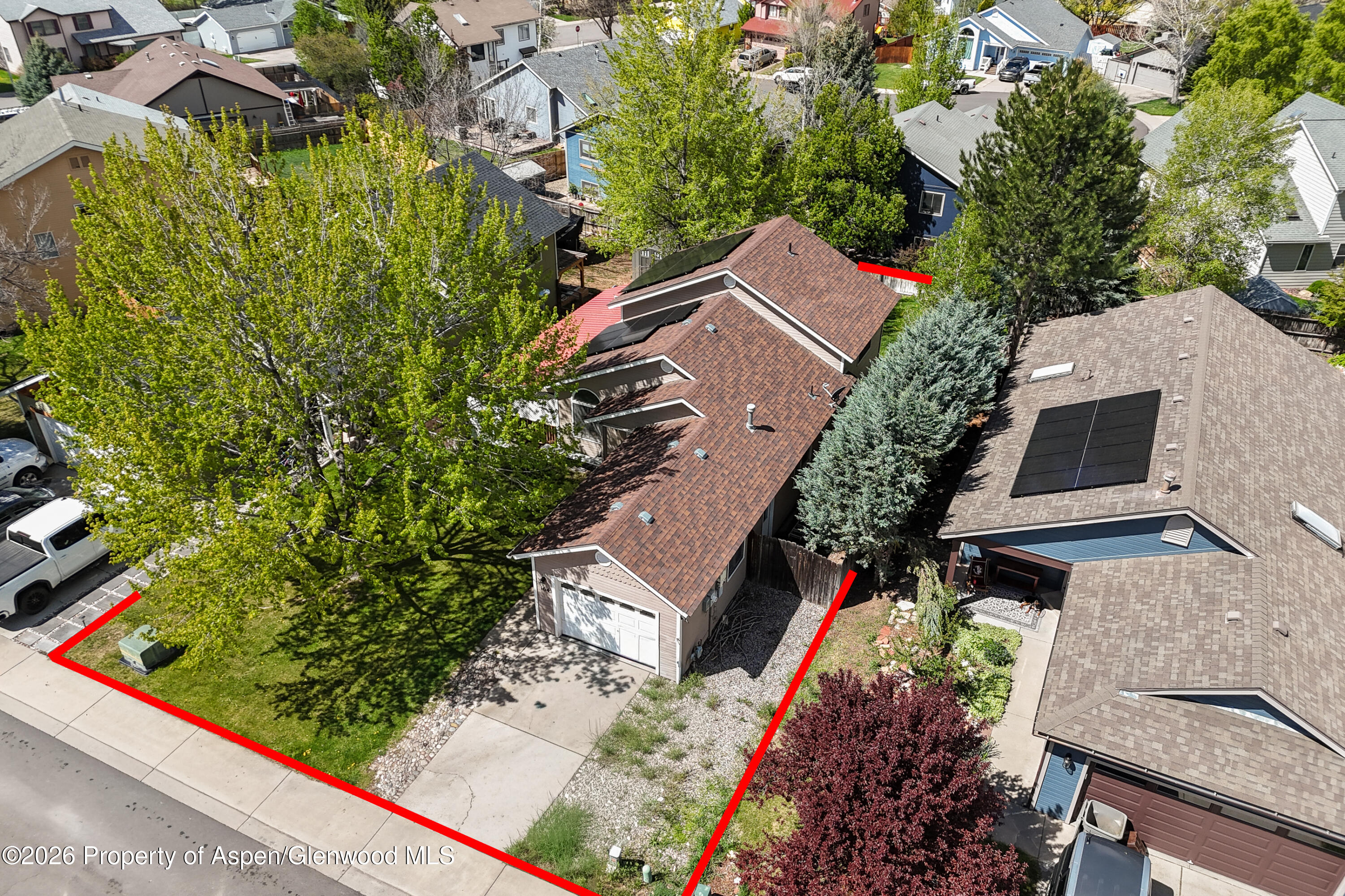 164 Current Drive New Castle, CO 81647 - Photo 27 of 34 an aerial view of house with yard