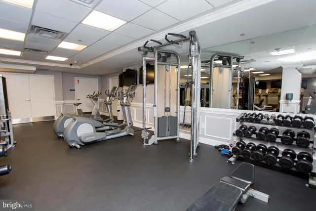 a view of a swimming pool from a balcony