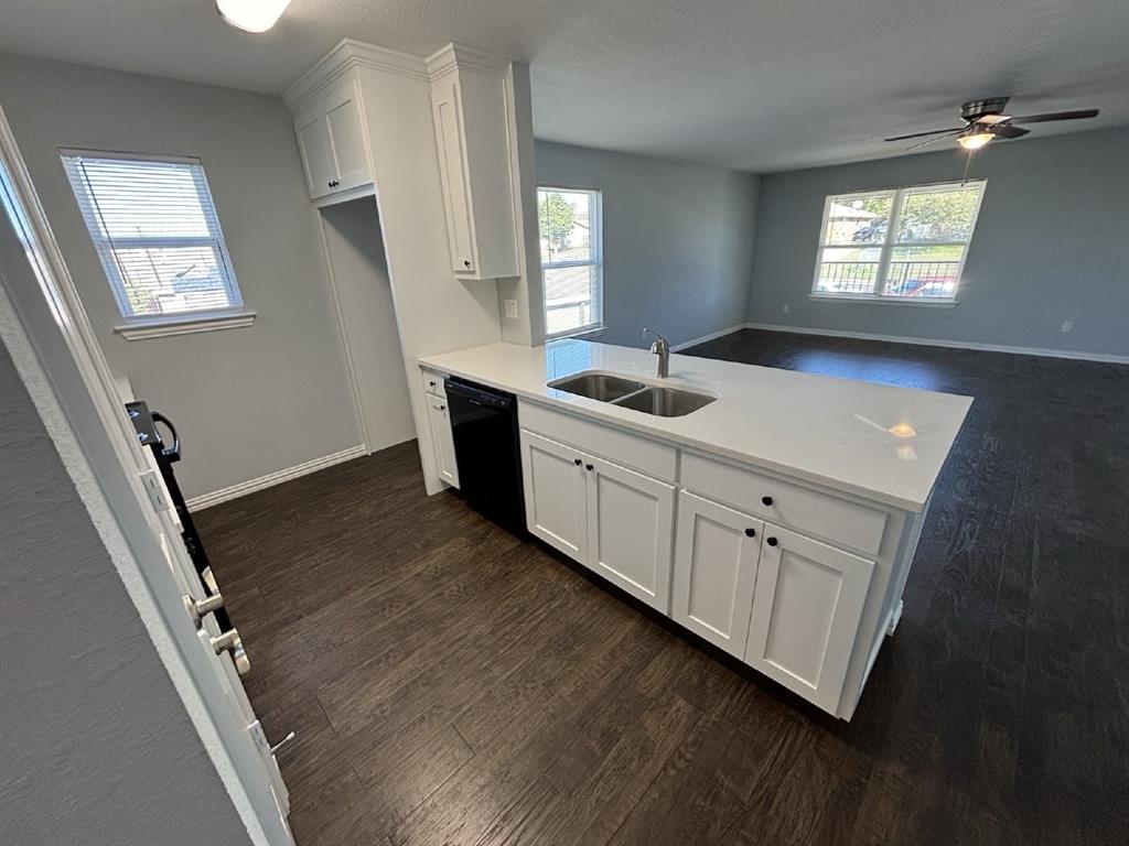108 Arrowhead Street, Unit B Fort Worth, TX 76108 - Photo 7 of 17 a view of a kitchen sink and a dishwasher in a kitchen