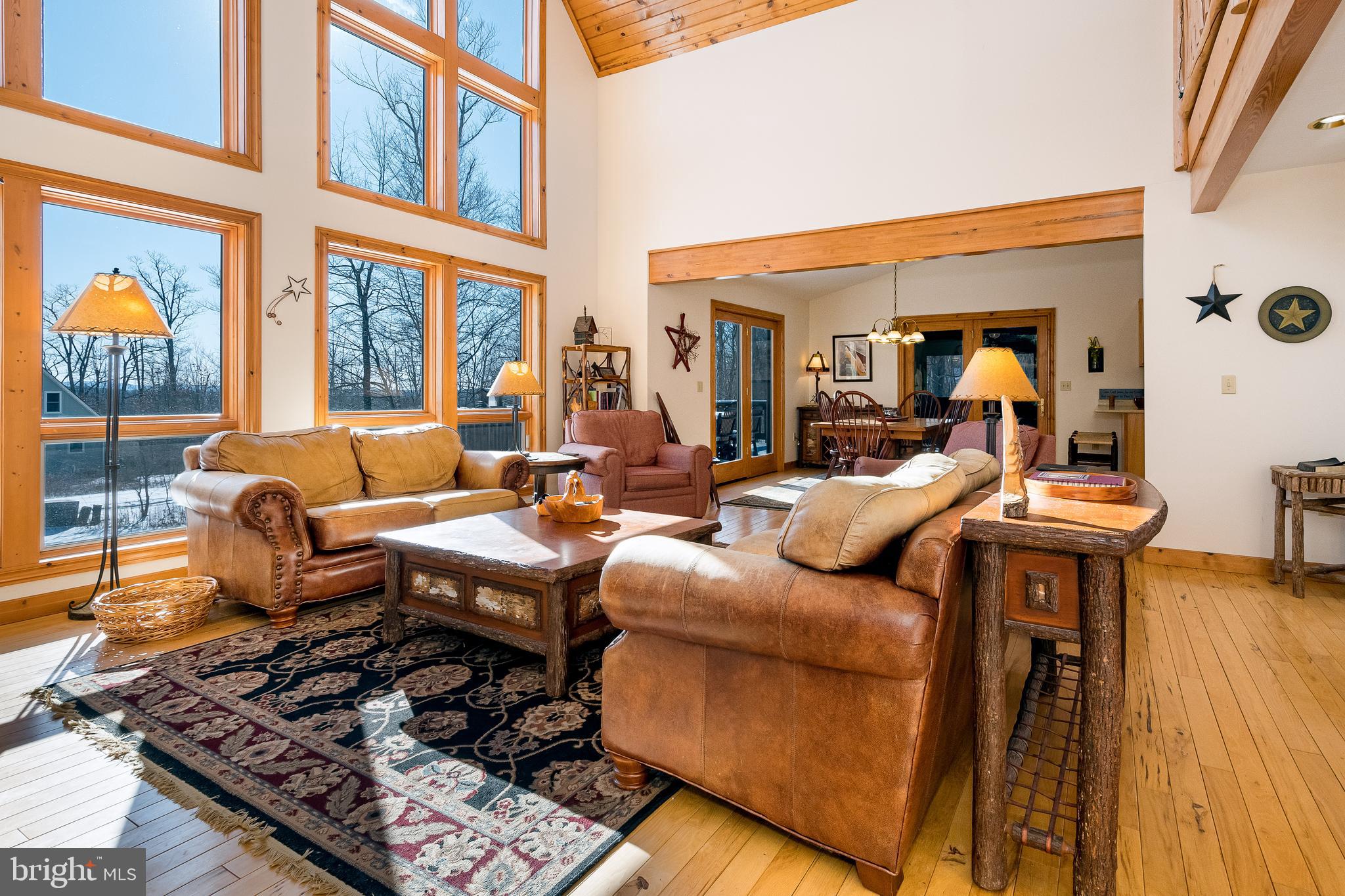 41 Wilson Circle Swanton, MD 21561 - Photo 4 of 63 a living room with furniture fireplace and a flat screen tv