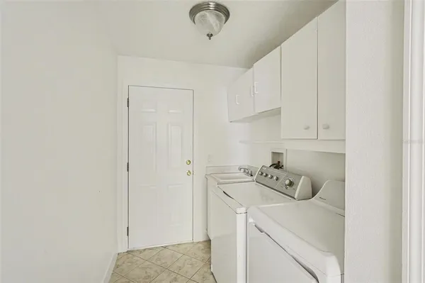 a room with storage and utility