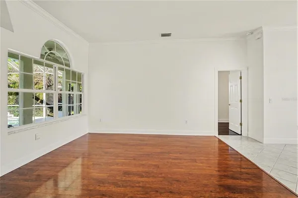wooden floor in an empty room
