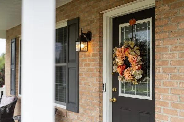a view of a door of the house and front door