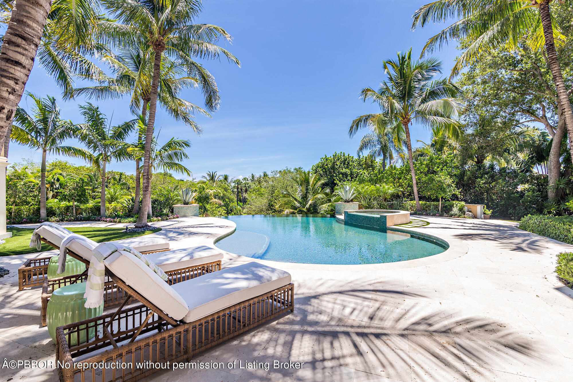 a view of a patio with swimming pool