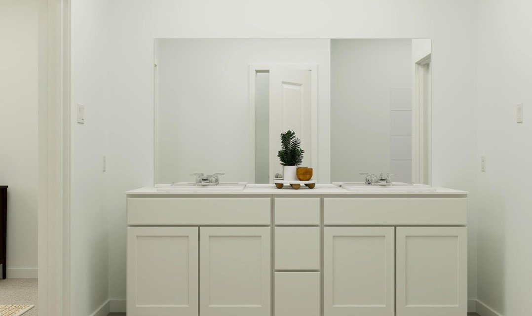 213 Orchard Cove Snook, TX 77879 - Photo 15 of 16 a bathroom with a sink and mirror