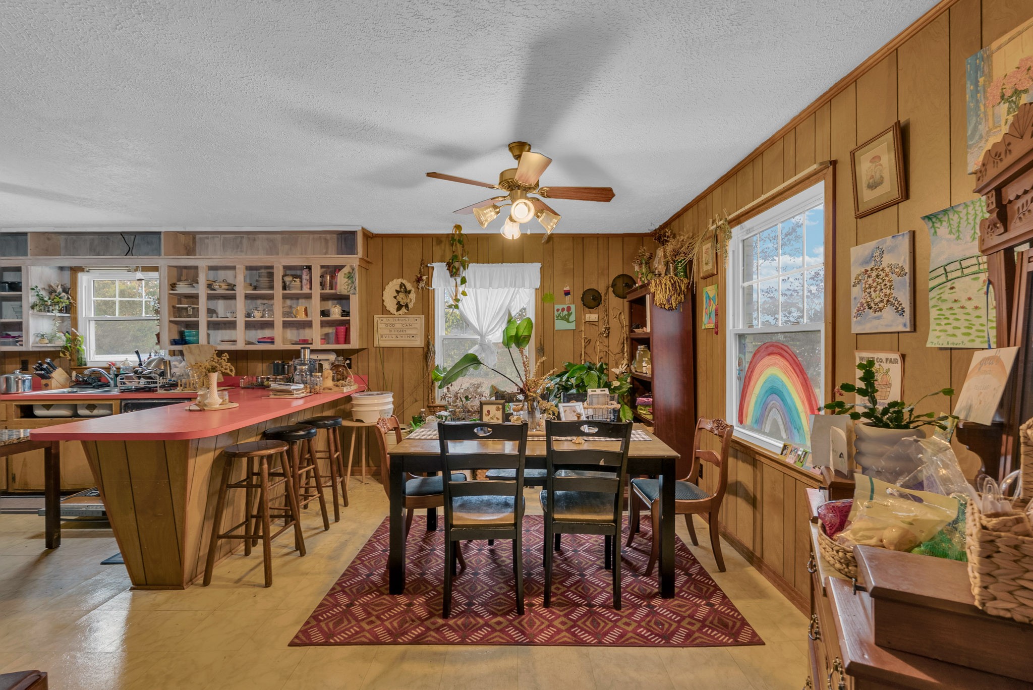 5881 Burgess Falls Road Sparta, TN 38583 - Photo 17 of 29 a view of a dining room with furniture one side kitchen view and wooden floor