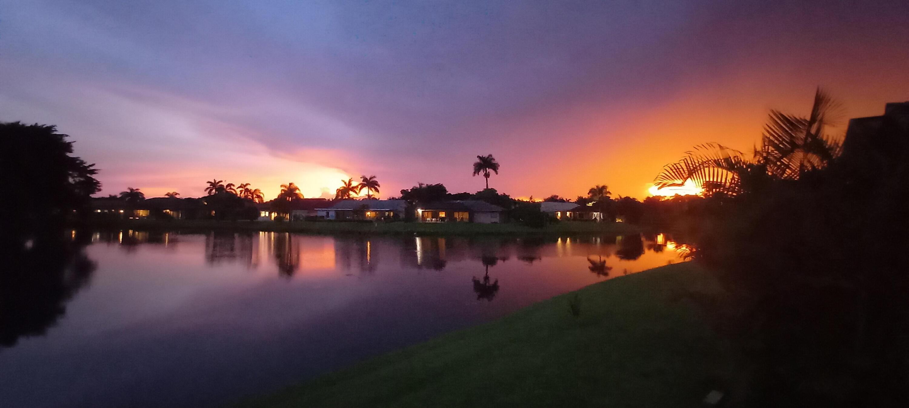 10544 Fenway Place Boca Raton, FL 33498 - Photo 11 of 28 a view of lake from sunset