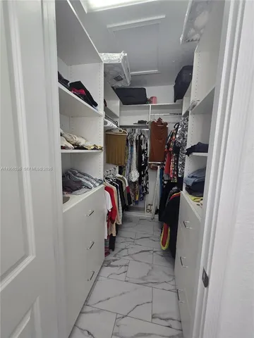 a view of a garden with an trees