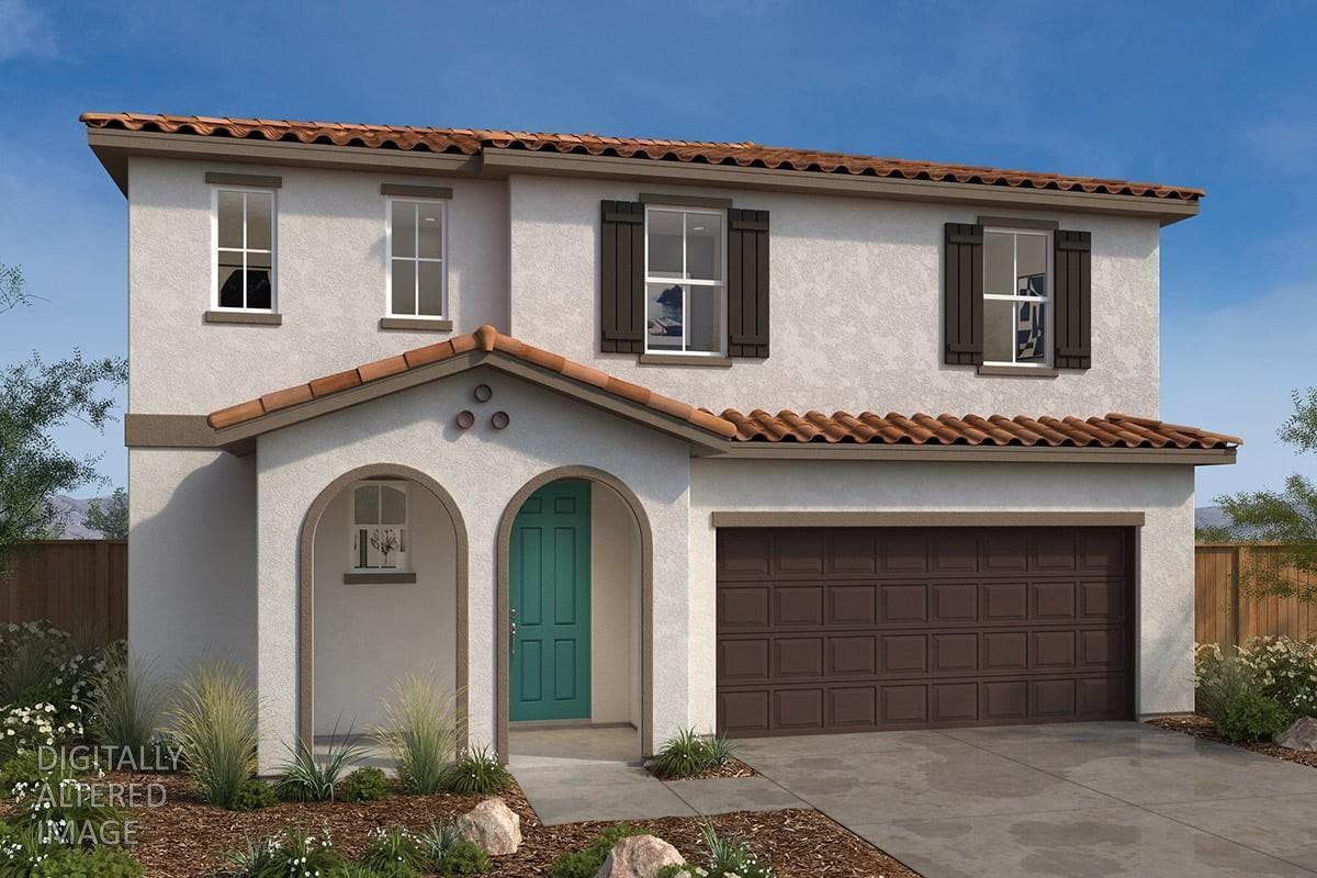 a front view of a house