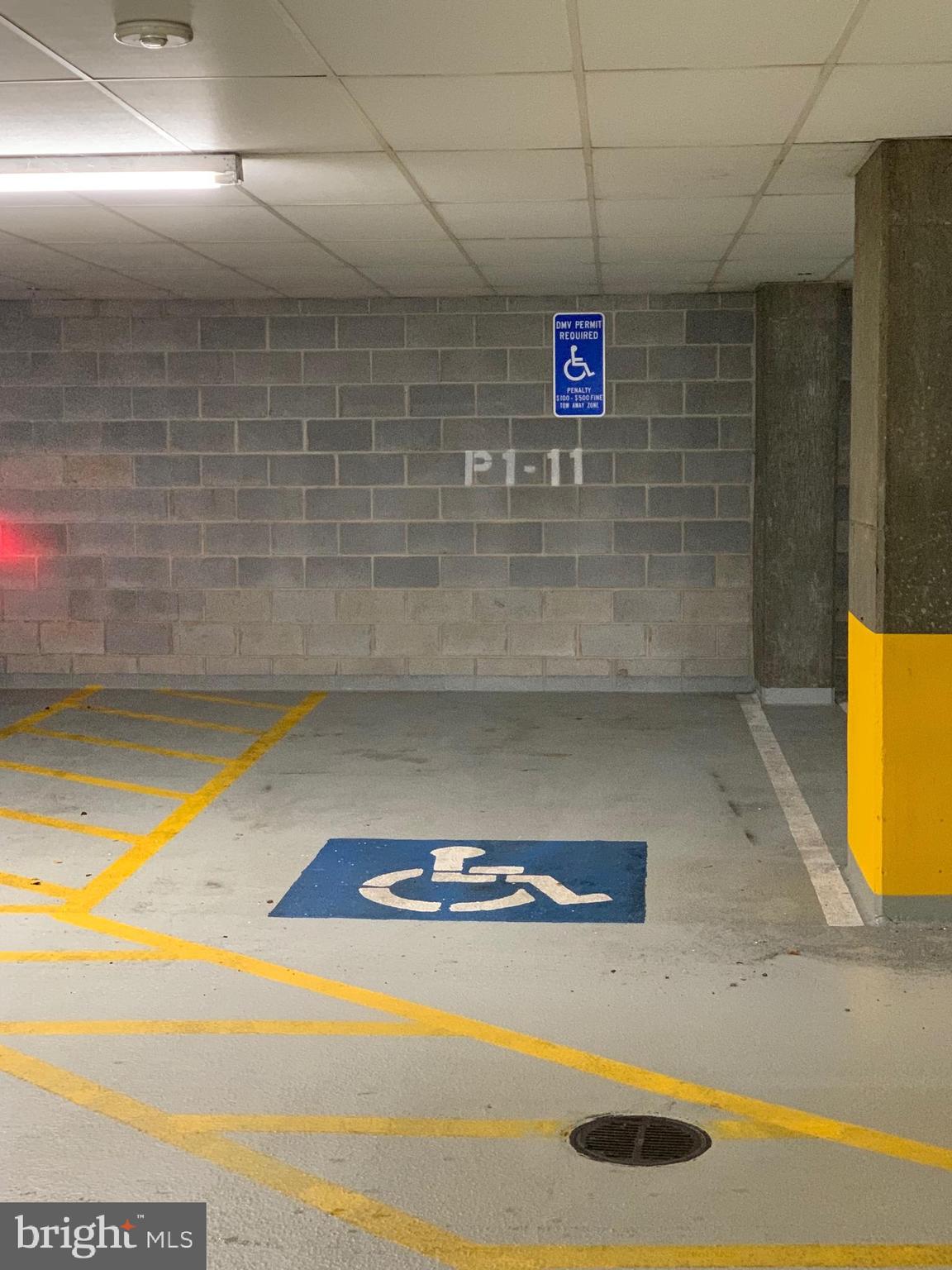 2726 Gallows Road, Unit 1502 Vienna, VA 22180 - Photo 17 of 46 Parking space #11 secure garage. 1 OF 2 Spaces