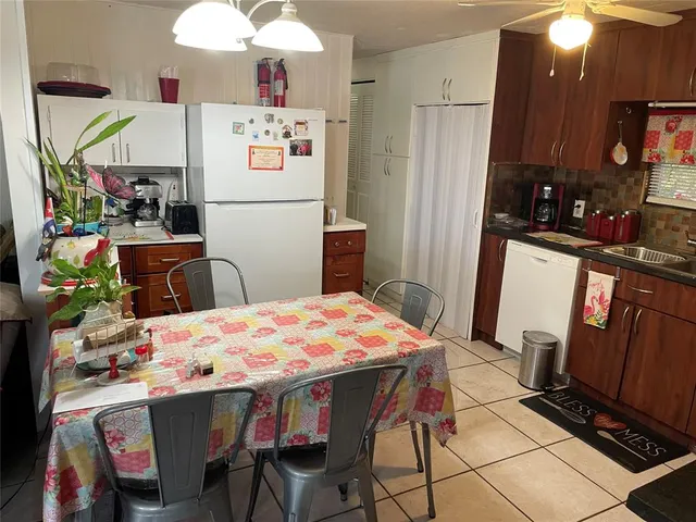 a white refrigerator freezer sitting inside of a kitchen