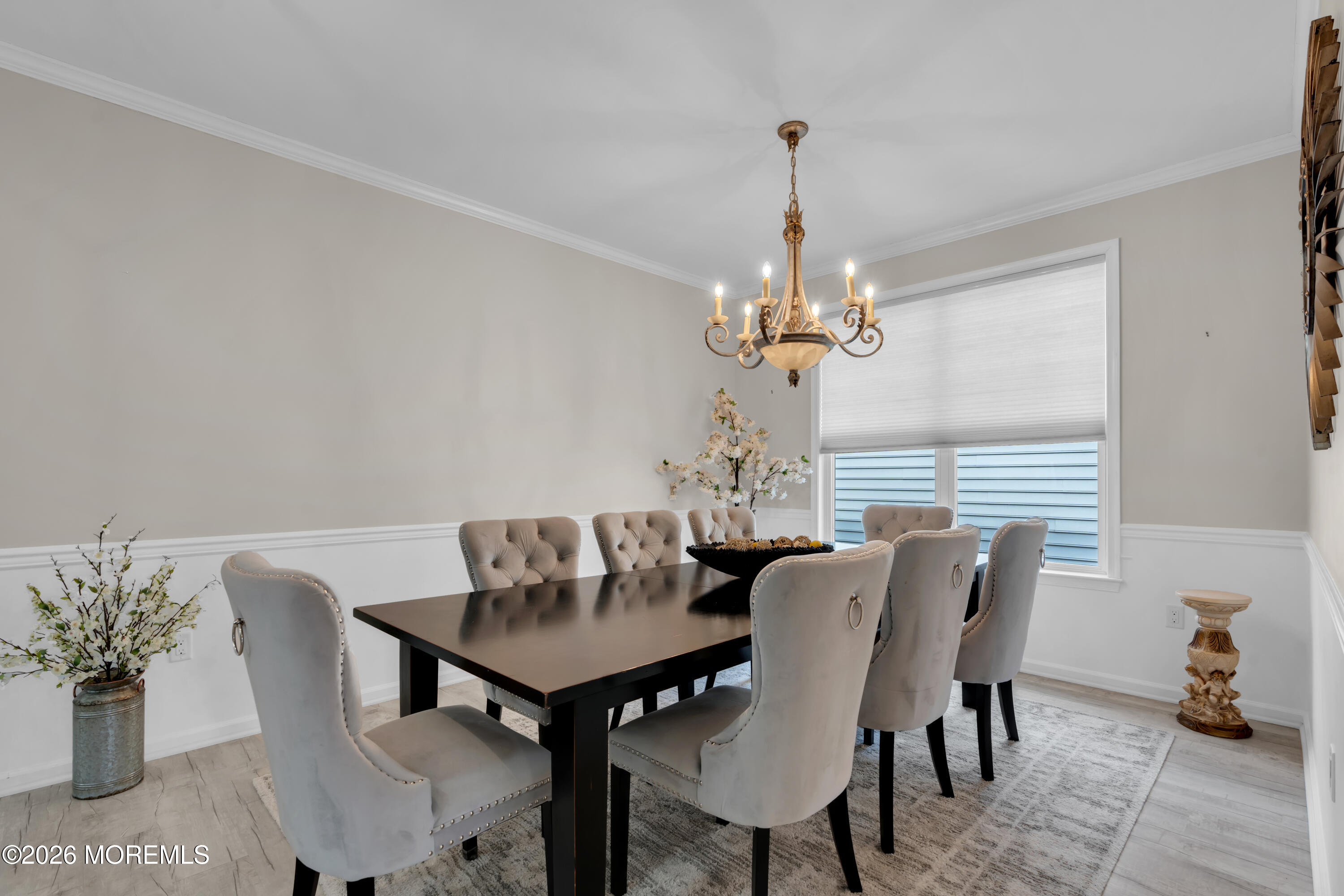 30 Harvest Ridge Road Howell, NJ 07731 - Photo 6 of 38 a view of a dining room with furniture wooden floor and chandelier