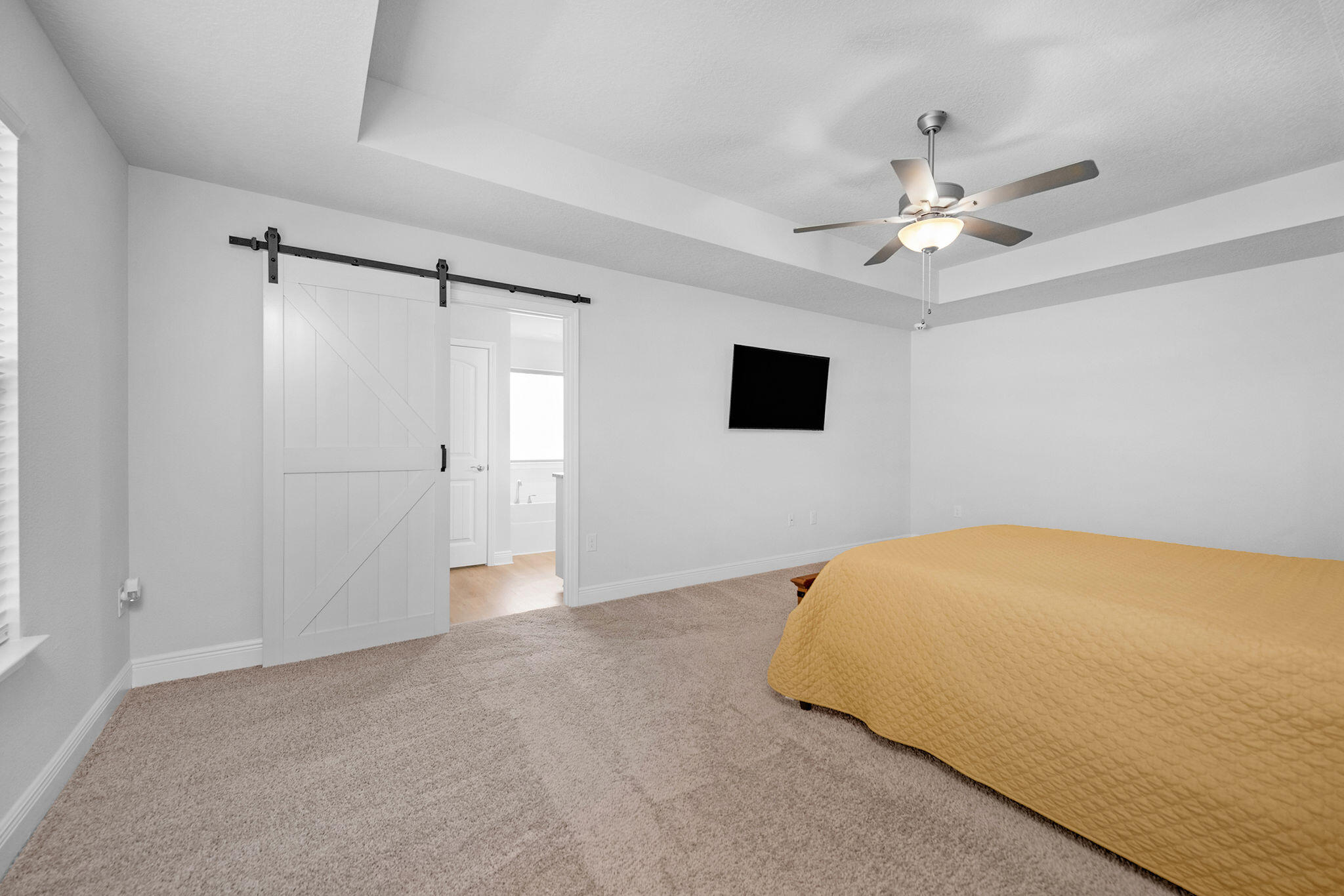 5392 South A Jones Road Milton, FL 32583 - Photo 38 of 55 a bedroom with a bed and a ceiling fan