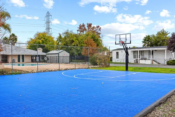 a view of a house with swimming pool