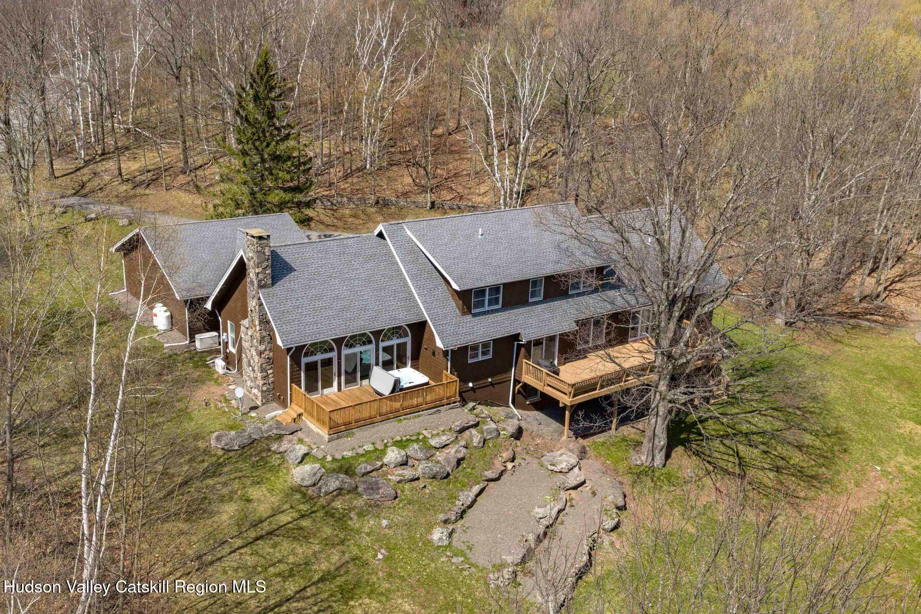 78 Buckskin Loop Windham, NY 12496 - Photo 87 of 97 an aerial view of a house with a yard