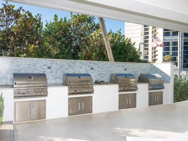 a view of a yard with a patio