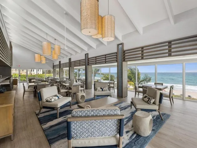 a view of an ocean and beach