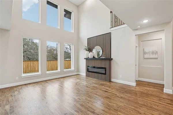 a view of livingroom with furniture wooden floor and window