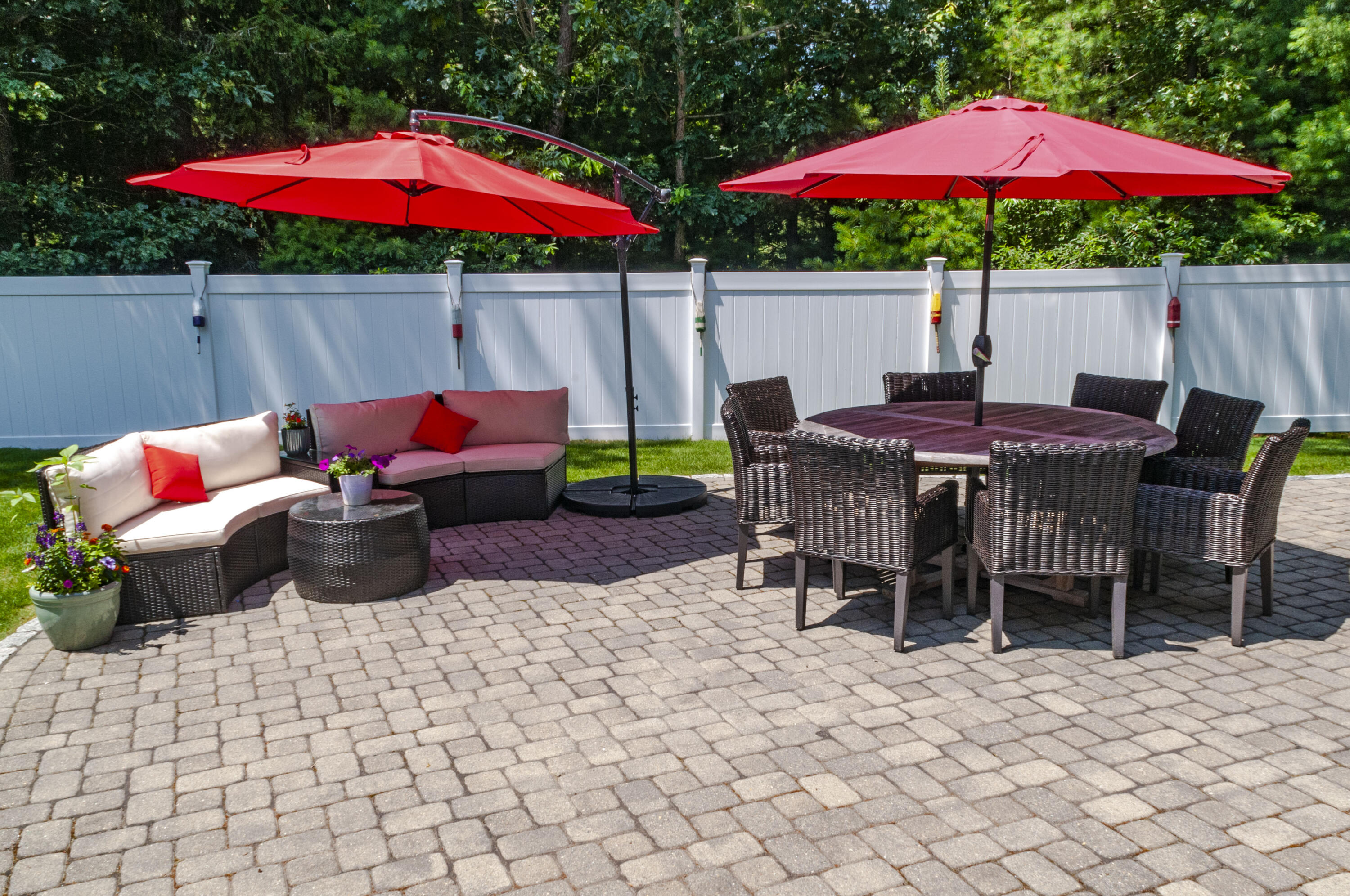 1774 South County Road Osterville, MA 02655 - Photo 11 of 75 an outdoor space with furniture and umbrella