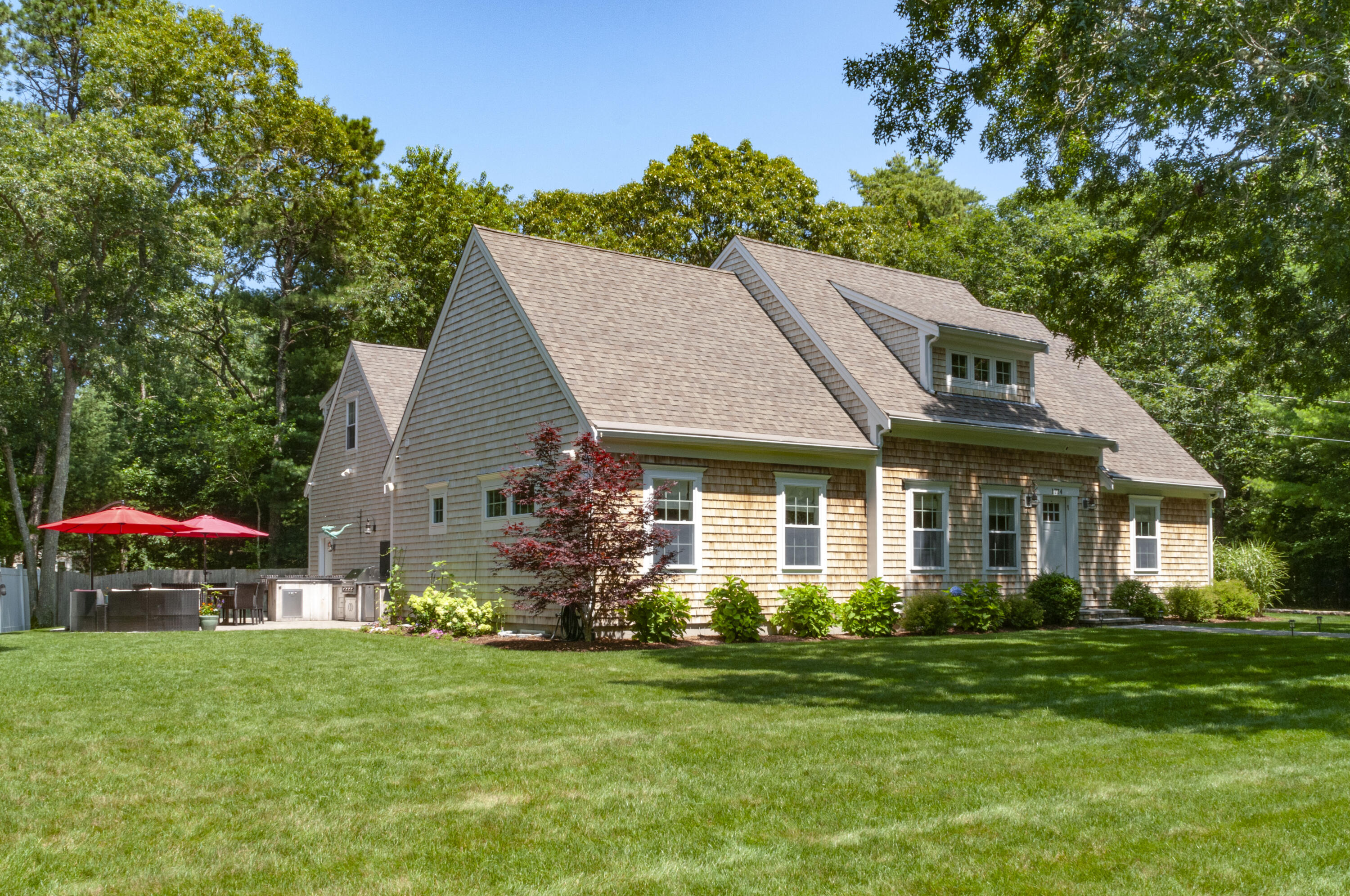 1774 South County Road Osterville, MA 02655 - Photo 7 of 75 a aerial view of a house with a yard