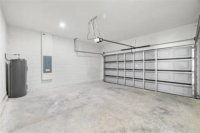 a view of a room with cabinets