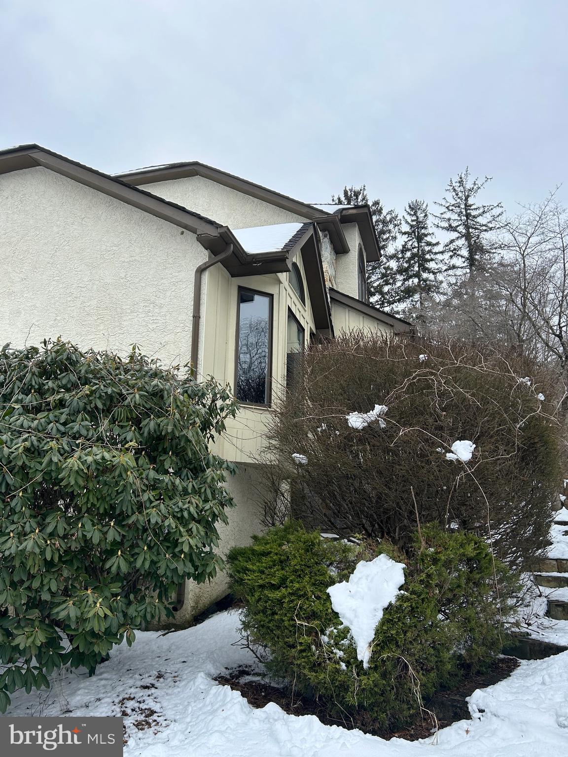 a view of a back yard of the house