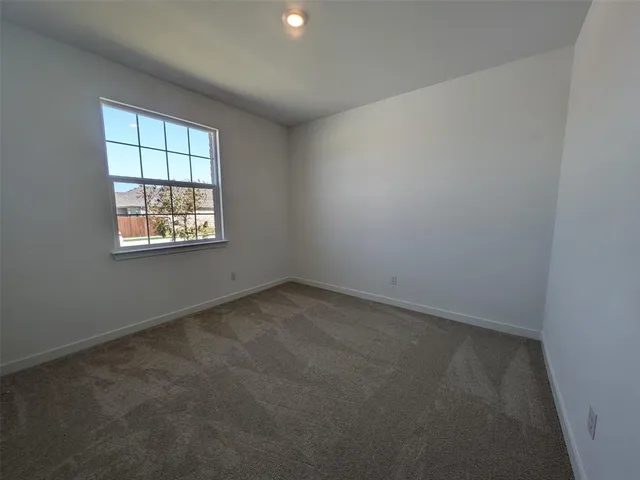 a empty closet with white paint