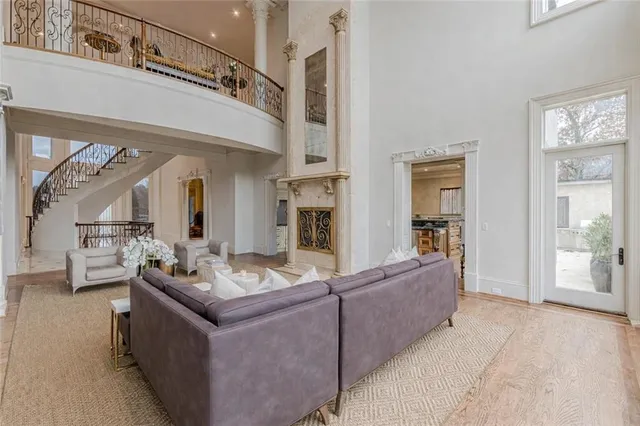 a bathroom with a shower and a toilet