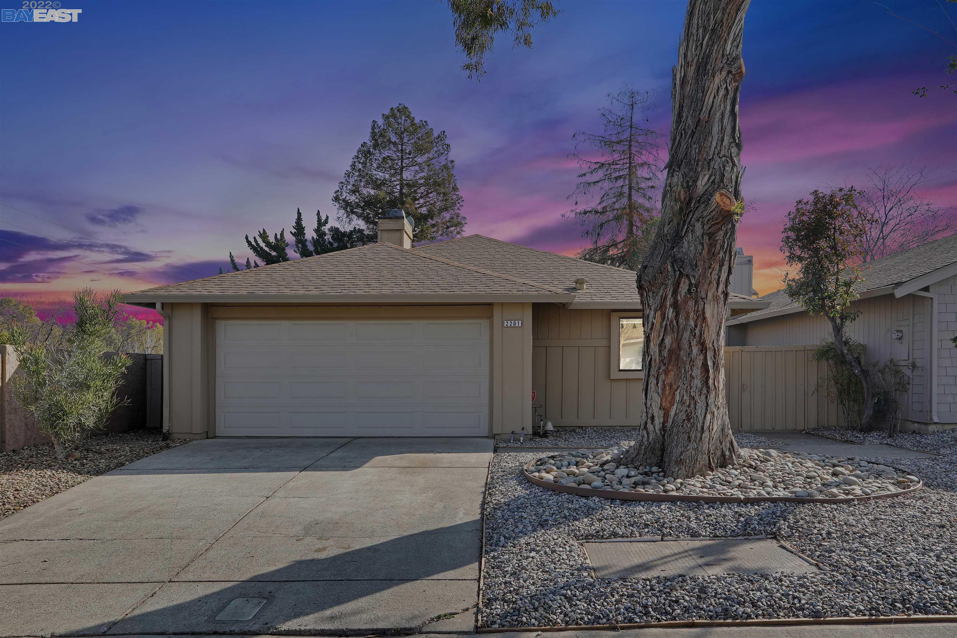 a front view of a house