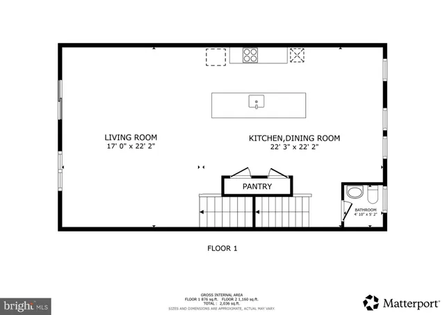 a front view of a building with glass windows