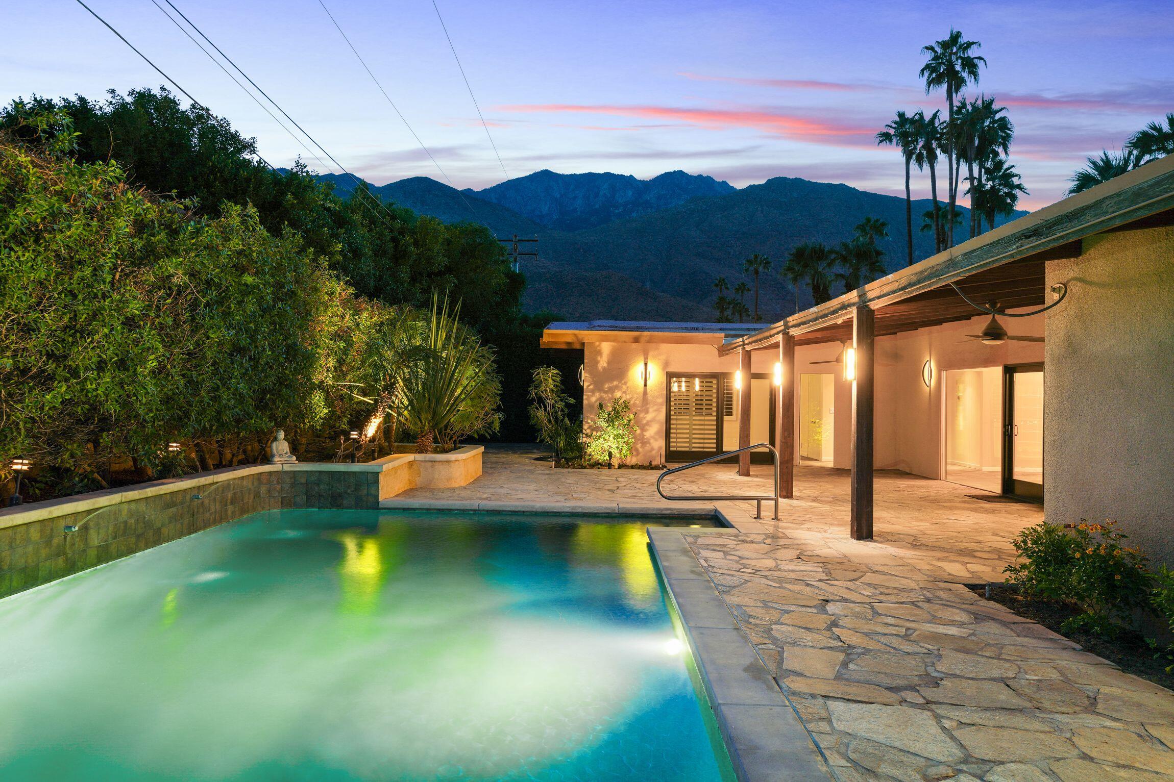 1345 Deep Well Road Palm Springs, CA 92264 - Photo 3 of 44 rear nite 2
