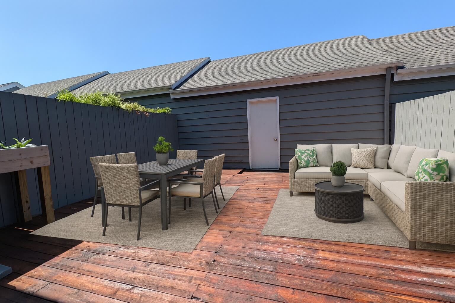767 Kenmare Parkway Crown Point, IN 46307 - Photo 21 of 27 a view of a patio with couches and potted plants