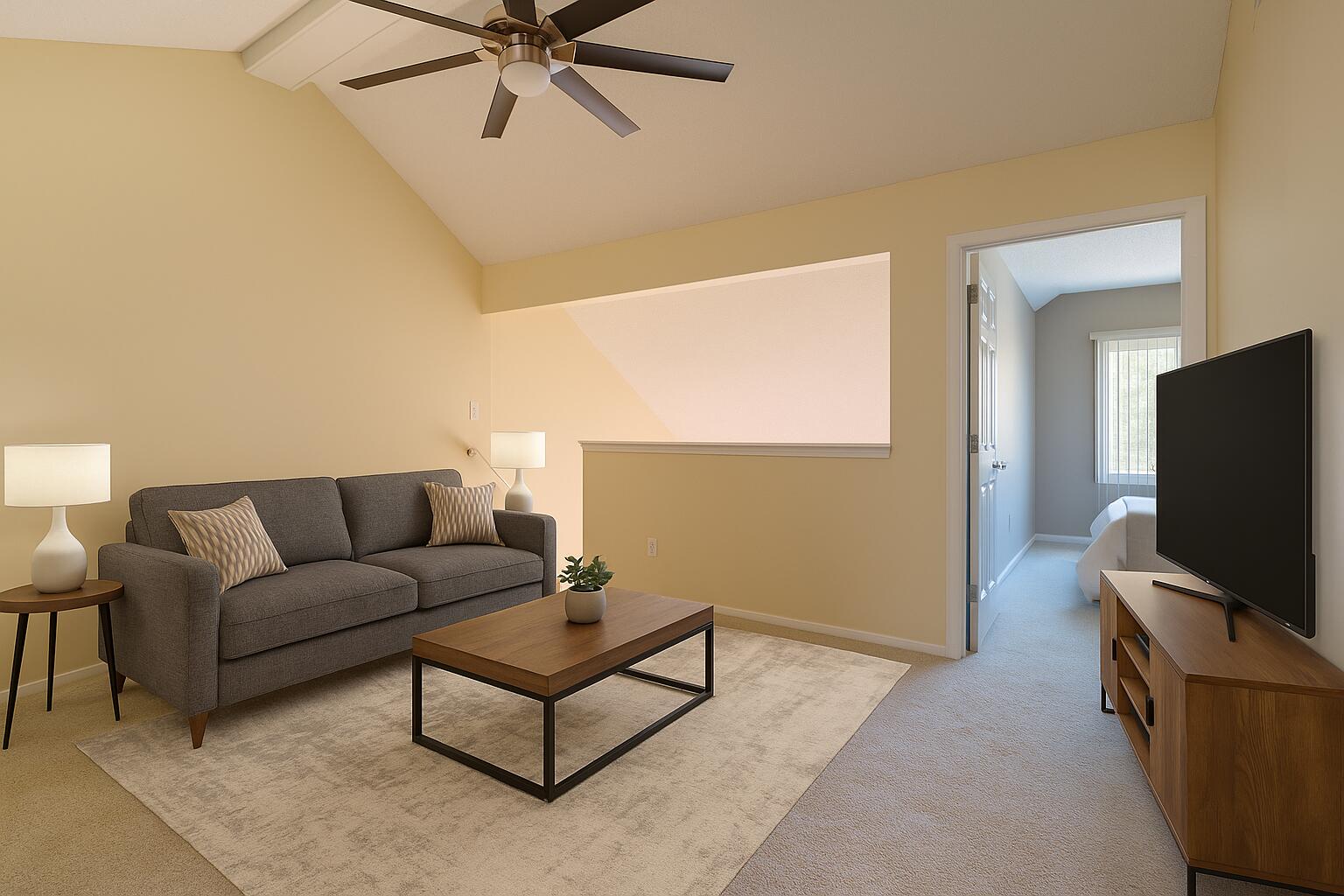 767 Kenmare Parkway Crown Point, IN 46307 - Photo 10 of 27 a living room with furniture and a flat screen tv