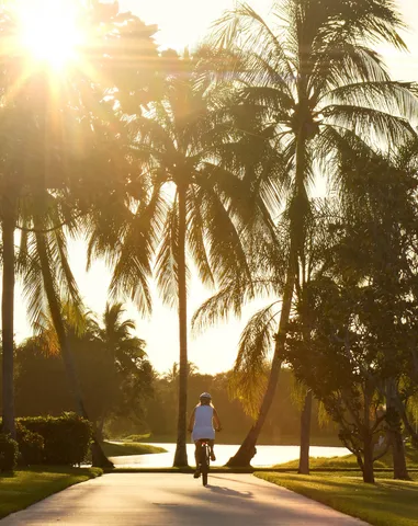 a balcony with wooden floor