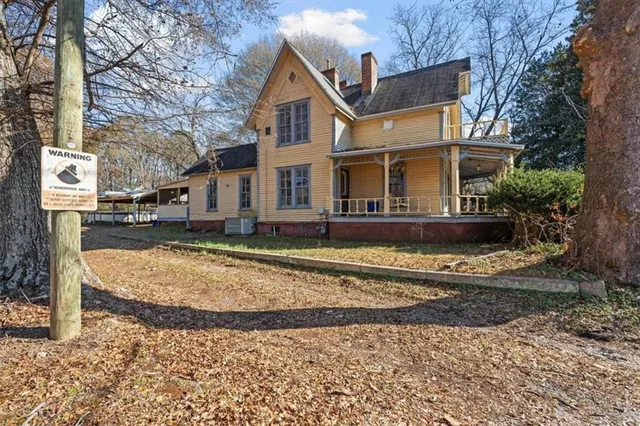 a view of a park with a pathway