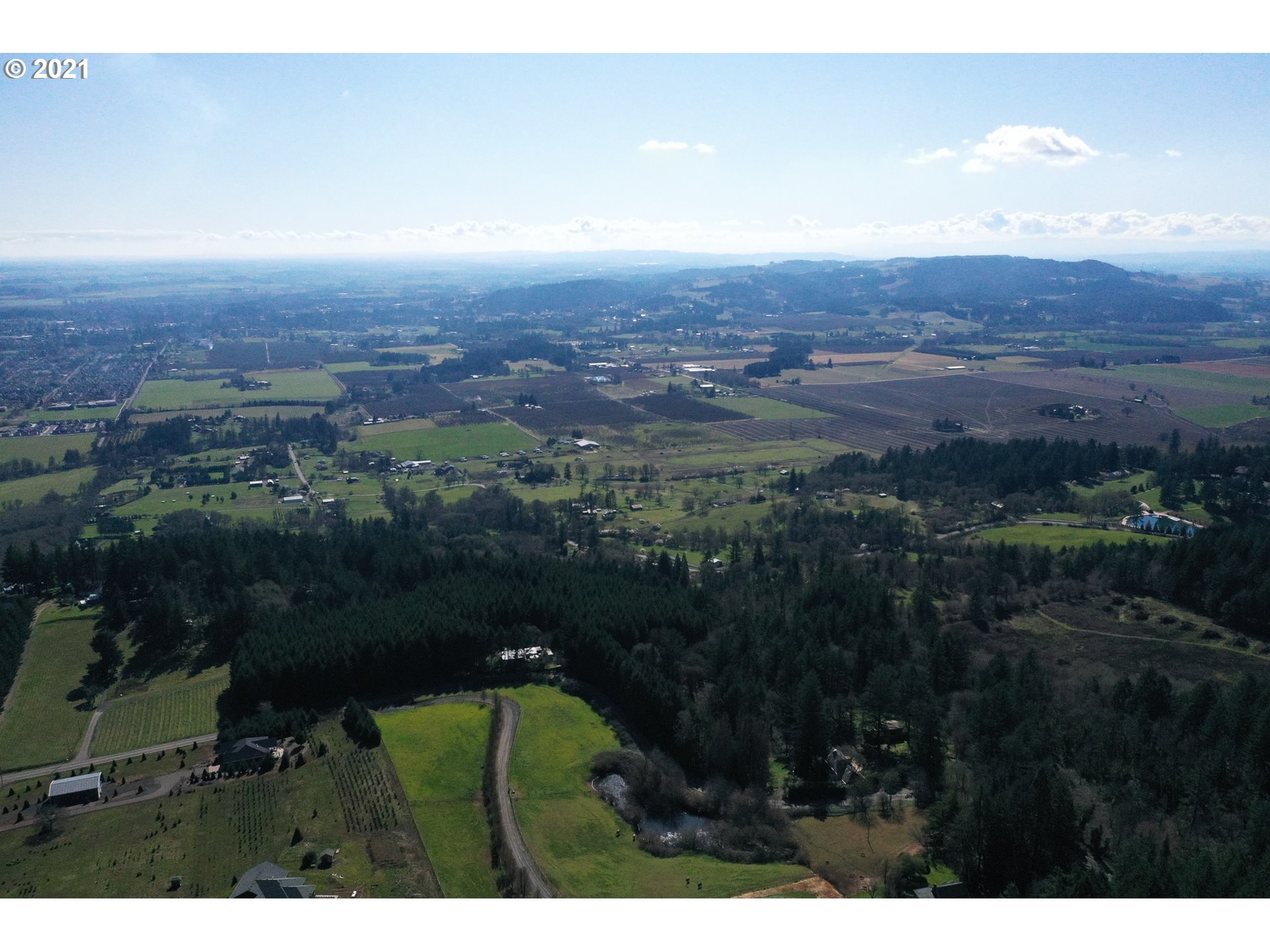 0 Mt Top Road Newberg, OR 97132 - Photo 5 of 7 an aerial view of residential house and yard